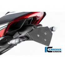 Ilmberger Carbon Number Plate Holder Short Matt - Ducati Panigale V4 2018+  NHO-112-DPV4M-K